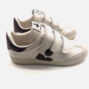 Isabel Marant Beth Leather Low-Top Sneakers